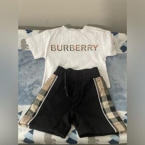 Burberry short outfit 6 months